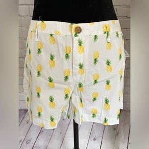 NEW with Tags Old Navy Pineapple Print Shorts 100% Cotton